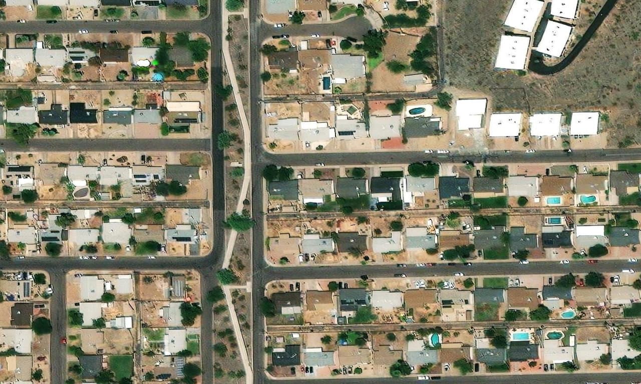 Aerial view centered on 1007 E EL CAMINITO DR PHOENIX, AZ 85020