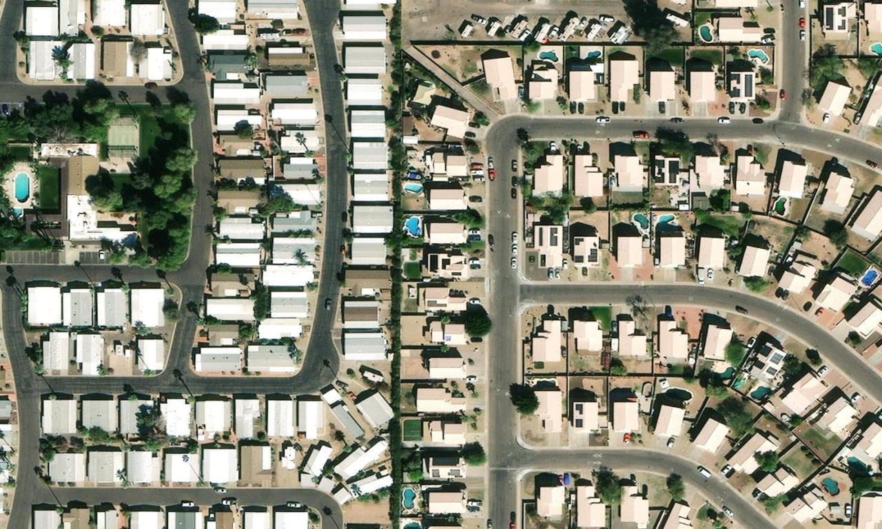 Aerial view centered on 11340 N 89TH DR PEORIA, AZ 85345