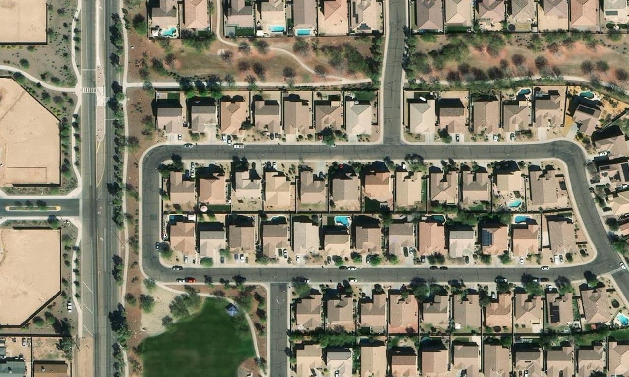 Aerial view centered on 12209 W LOCUST LN AVONDALE, AZ 85323