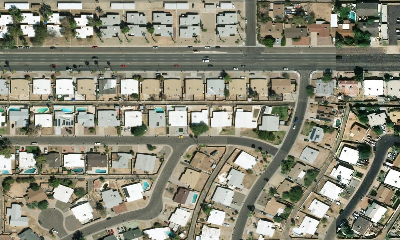Aerial view centered on 3718 W PUGET AVE PHOENIX, AZ 85051