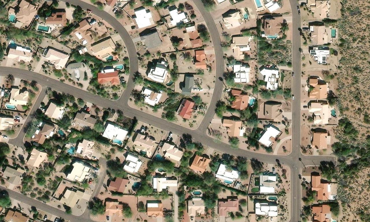 Aerial view centered on 15959 E CENTIPEDE DR FOUNTAIN HILLS, AZ 85268