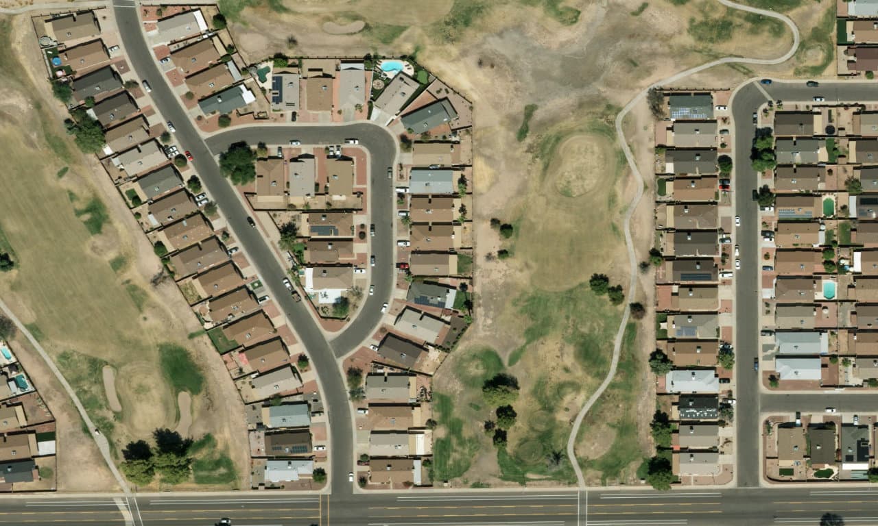 Aerial view centered on 8565 N 108TH DR PEORIA, AZ 85345