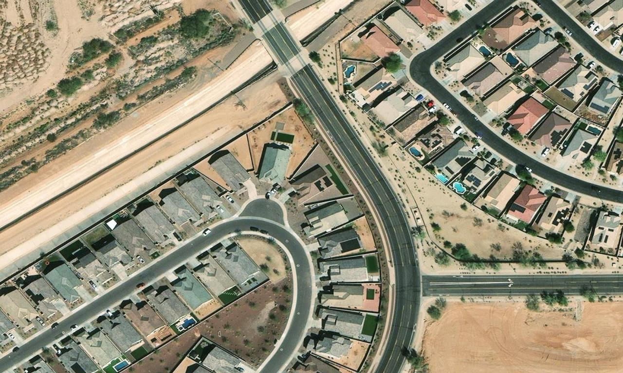 Aerial view centered on 25491 N 134TH DR PEORIA, AZ 85383