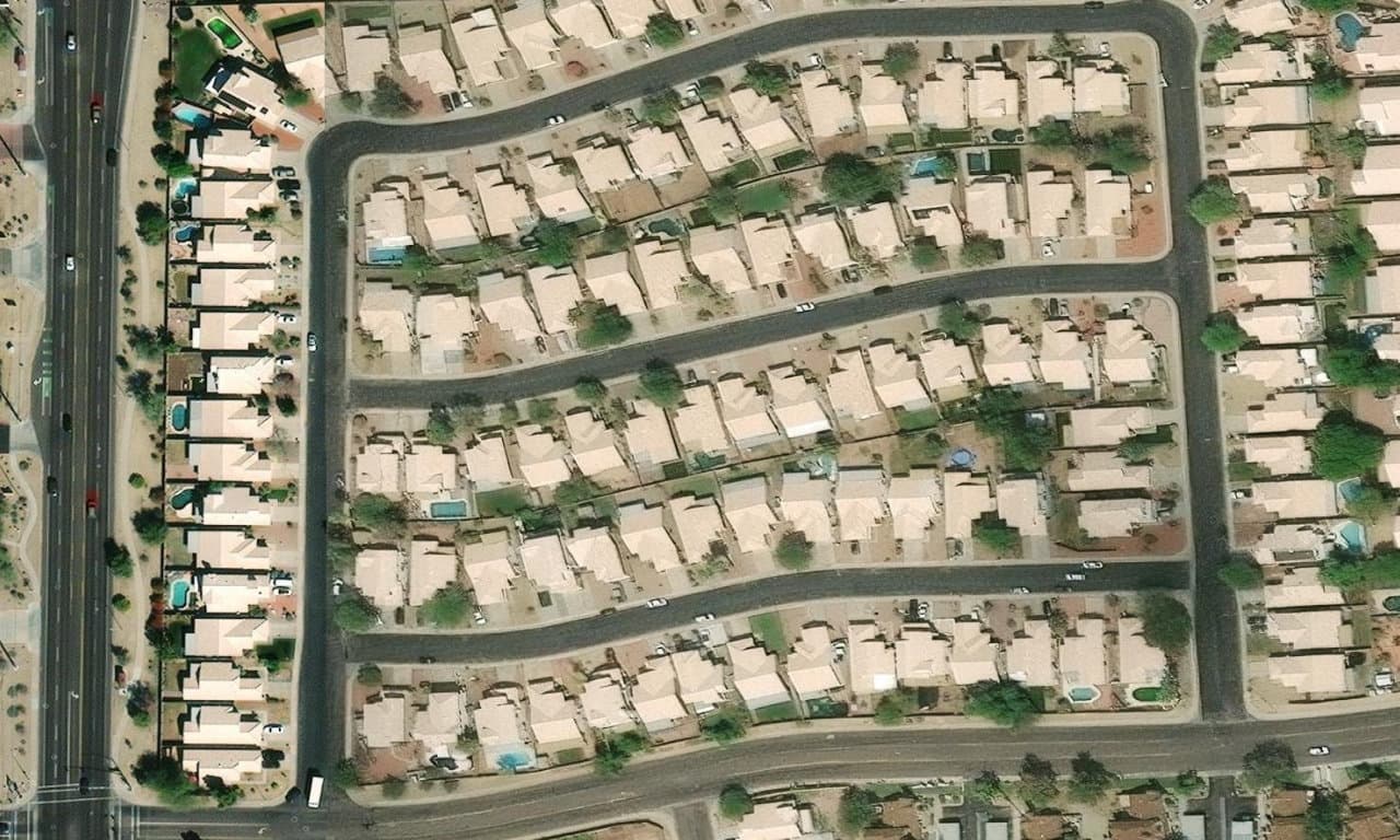 Aerial view centered on 8241 W RUE DE LAMOUR PEORIA, AZ 85381