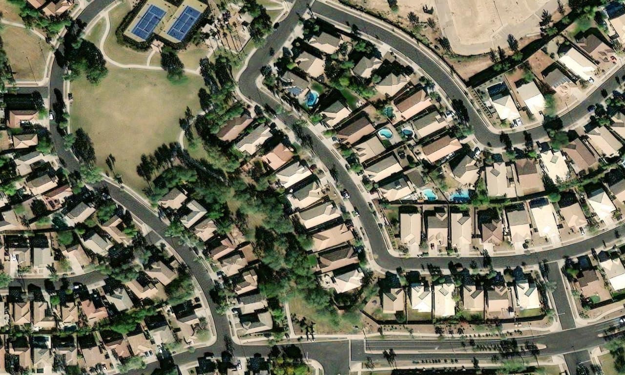 Aerial view centered on 4208 S SAWMILL RD GILBERT, AZ 85297