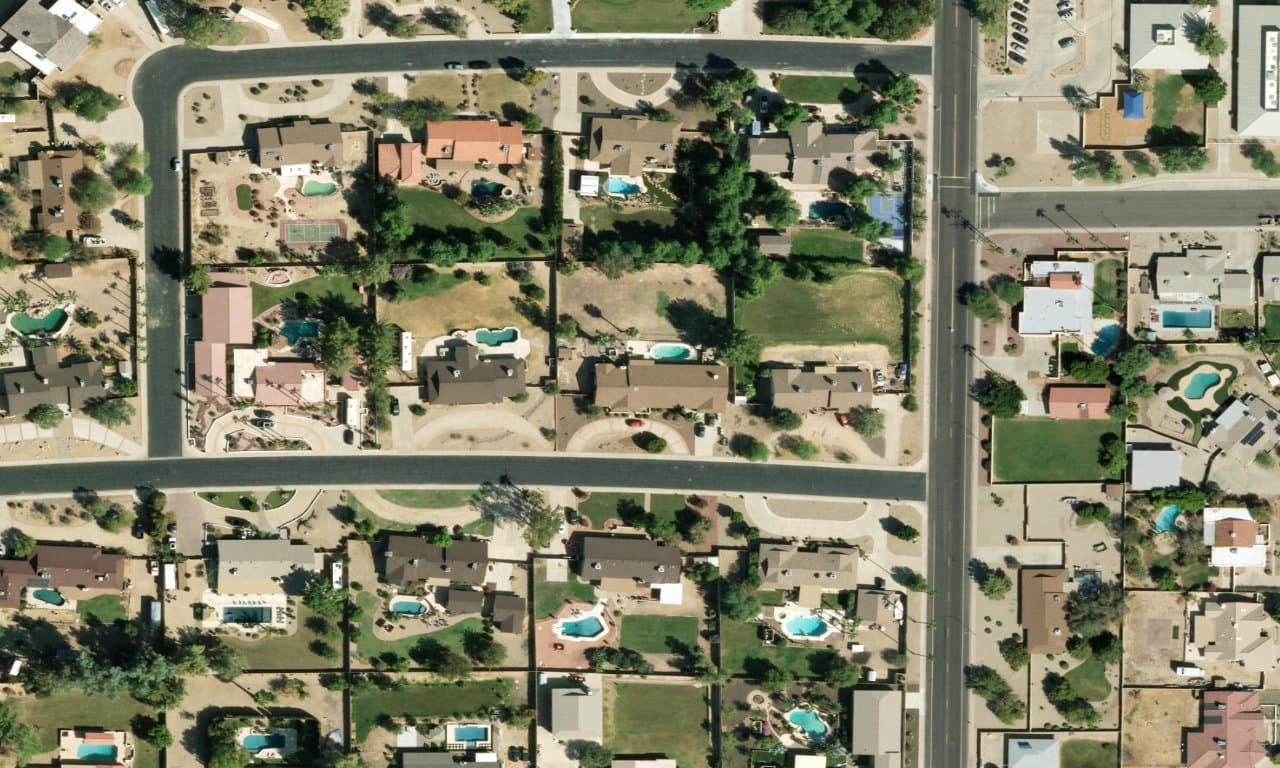 Aerial view centered on 6316 W CORRINE DR GLENDALE, AZ 85304