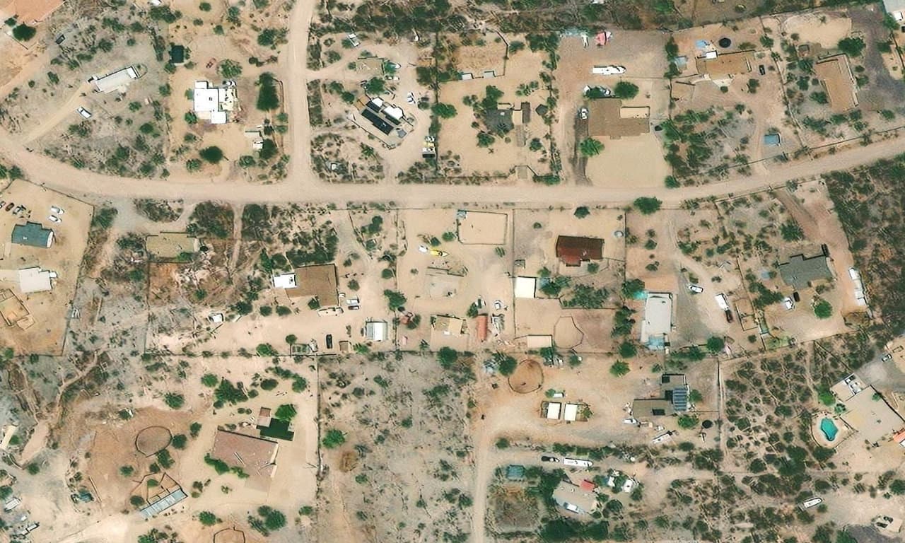 Aerial view centered on 2417 W ROUGHRIDER RD NEW RIVER, AZ 85087