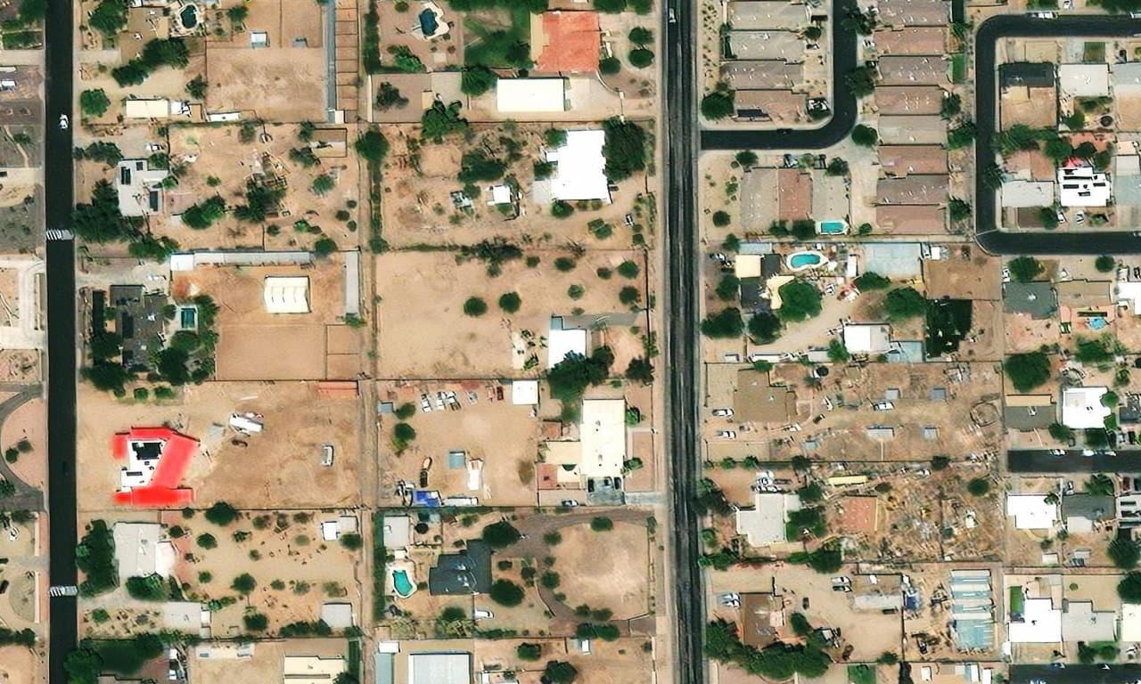 Aerial view centered on 15046 N 28TH ST PHOENIX, AZ 85032