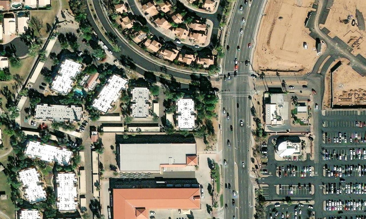 Aerial view centered on 1295 N ASH ST 1022 GILBERT, AZ 85233