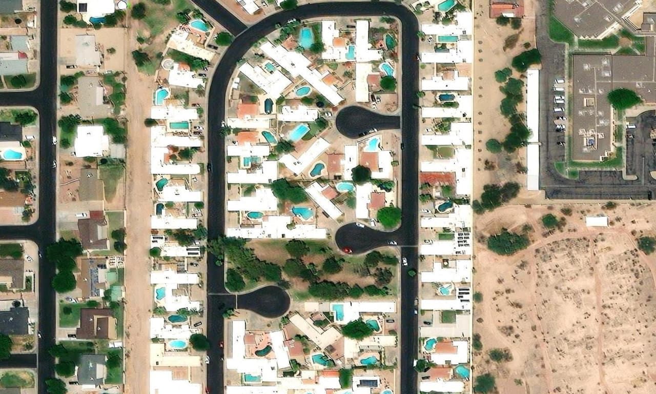 Aerial view centered on 1060 N CHERRY MESA, AZ 85201
