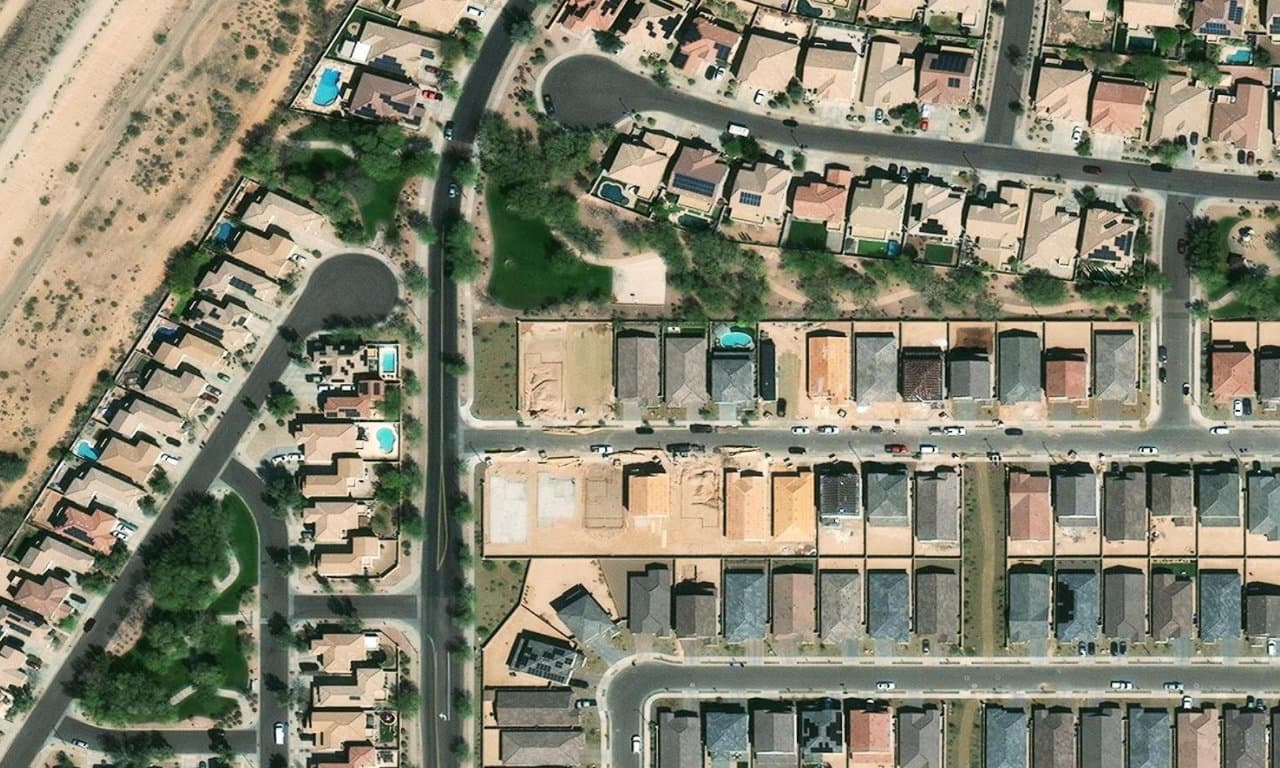 Aerial view centered on 18474 W IPSWITCH WAY SURPRISE, AZ 85374