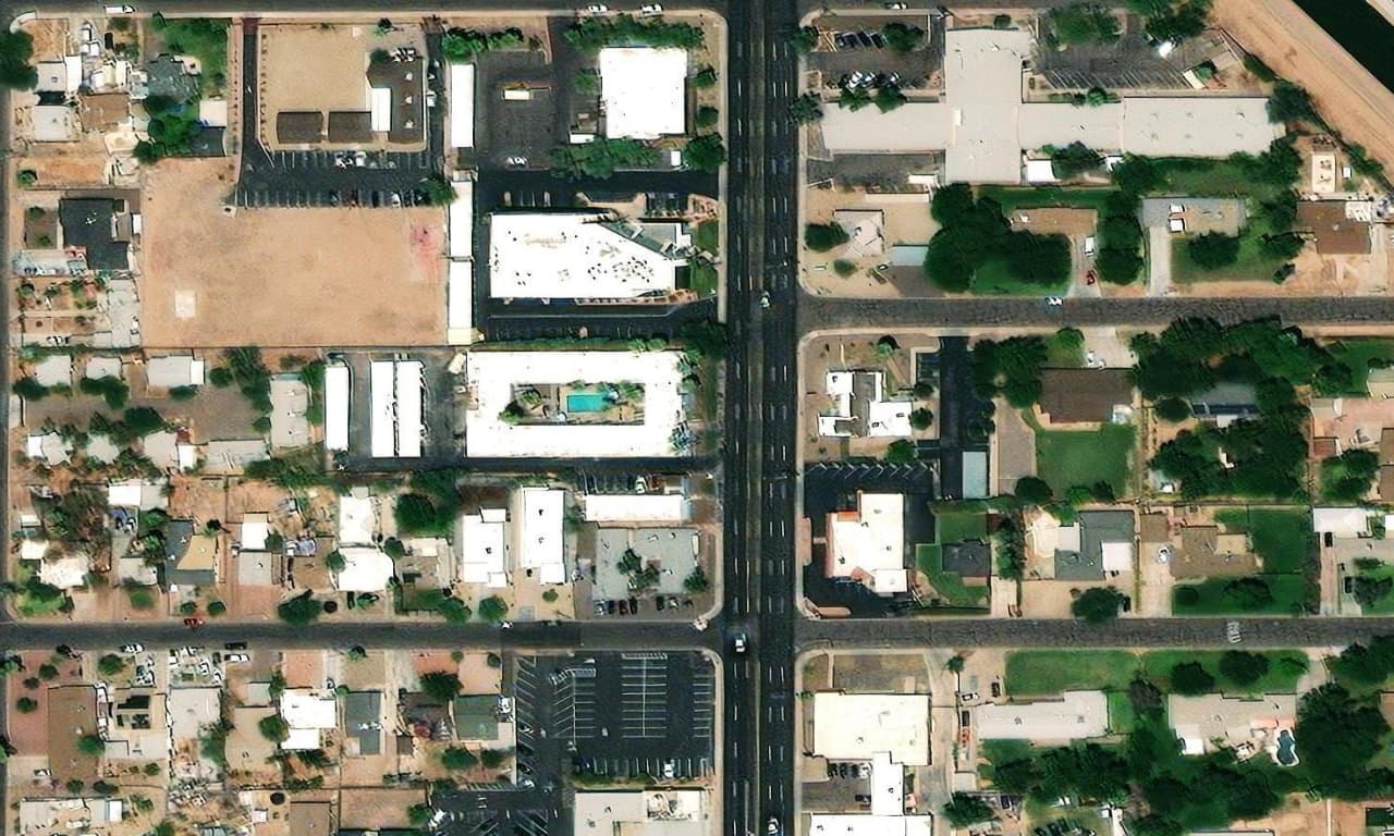 Aerial view centered on 2420 N 24TH ST PHOENIX, AZ 85008