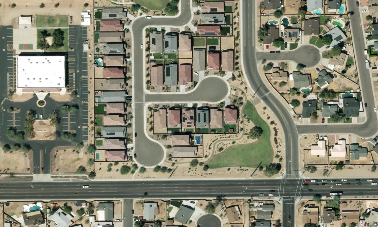 Aerial view centered on 7923 W PASADENA AVE GLENDALE, AZ 85303
