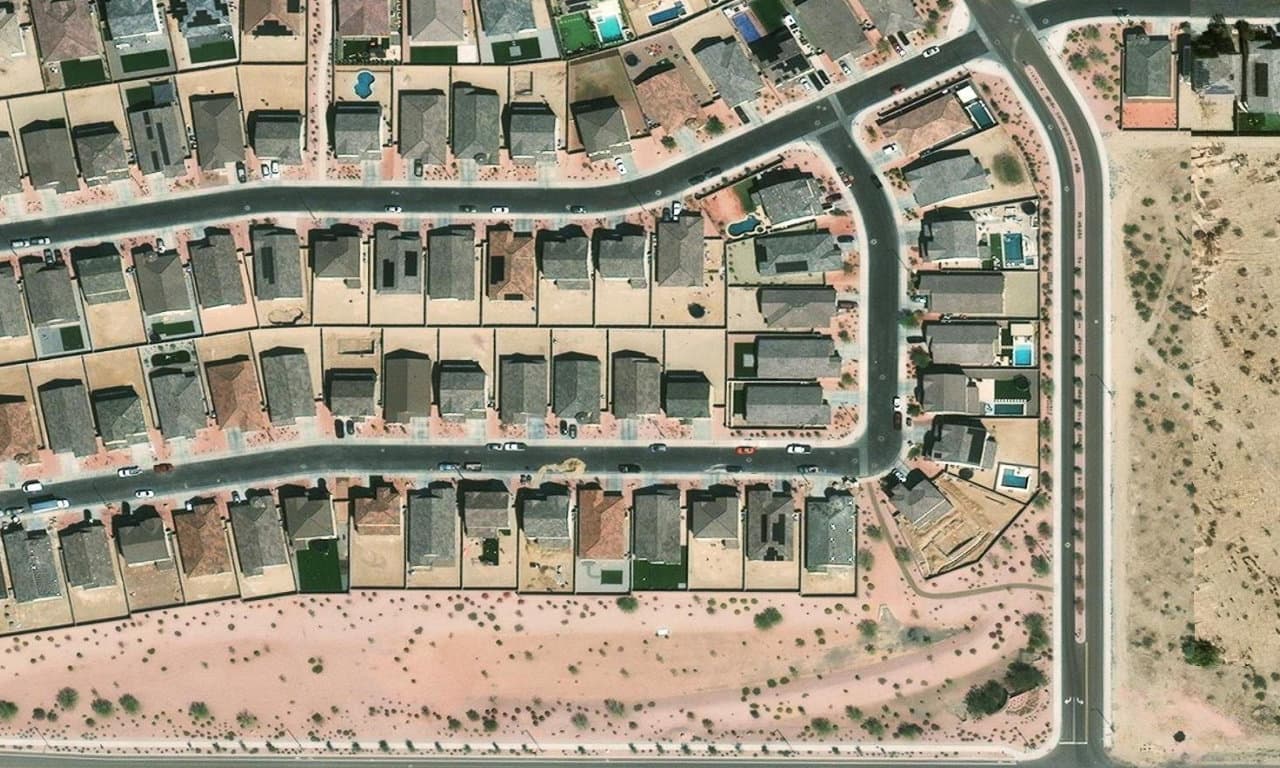Aerial view centered on 19738 W VERDE LN BUCKEYE, AZ 85396