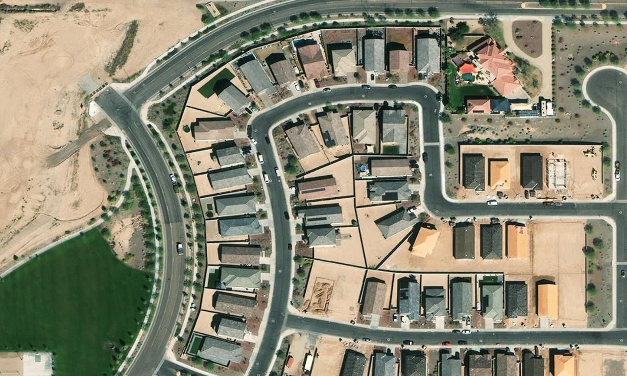 Aerial view centered on 2113 S 124TH DR AVONDALE, AZ 85323