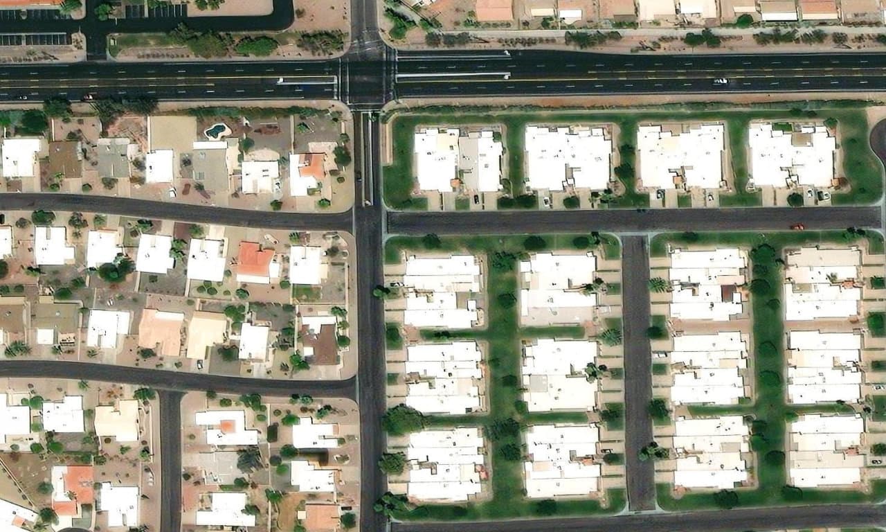 Aerial view centered on 25225 S GLENBURN DR SUN LAKES, AZ 85248