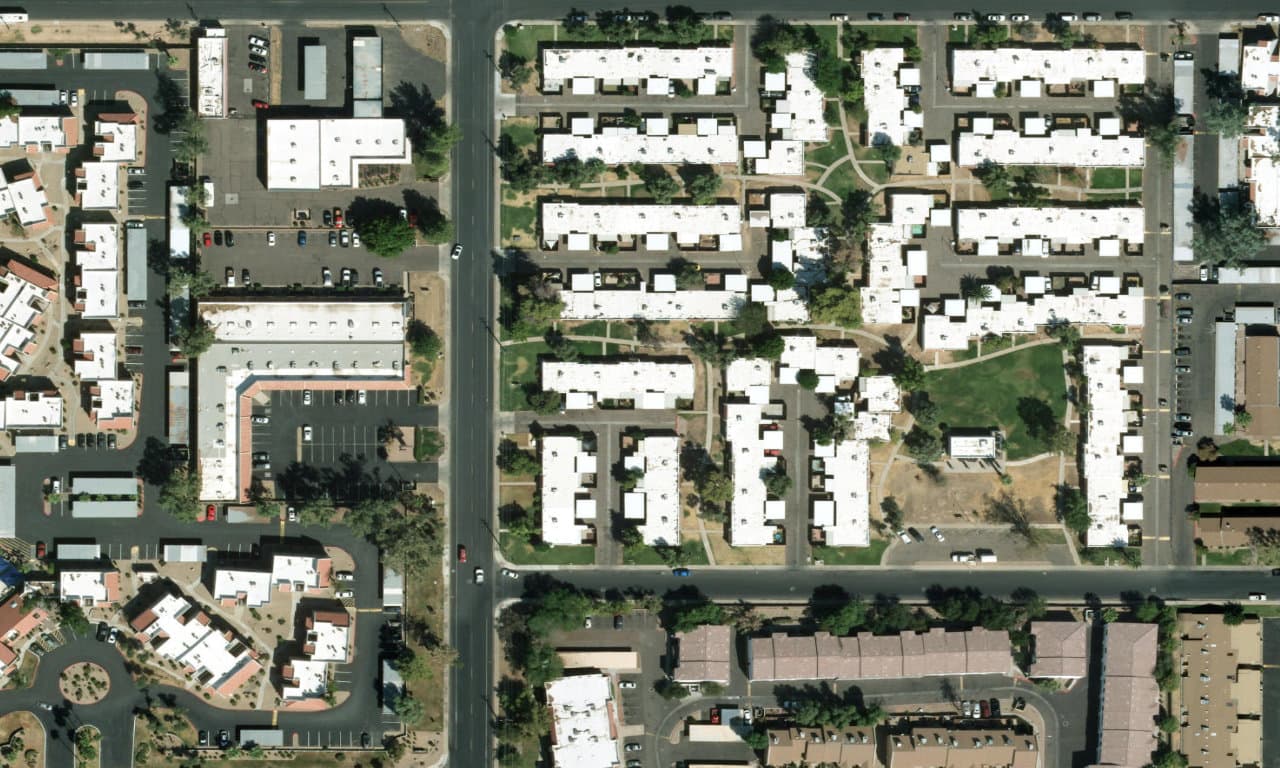 Aerial view centered on 4654 W TUCKEY LN GLENDALE, AZ 85301