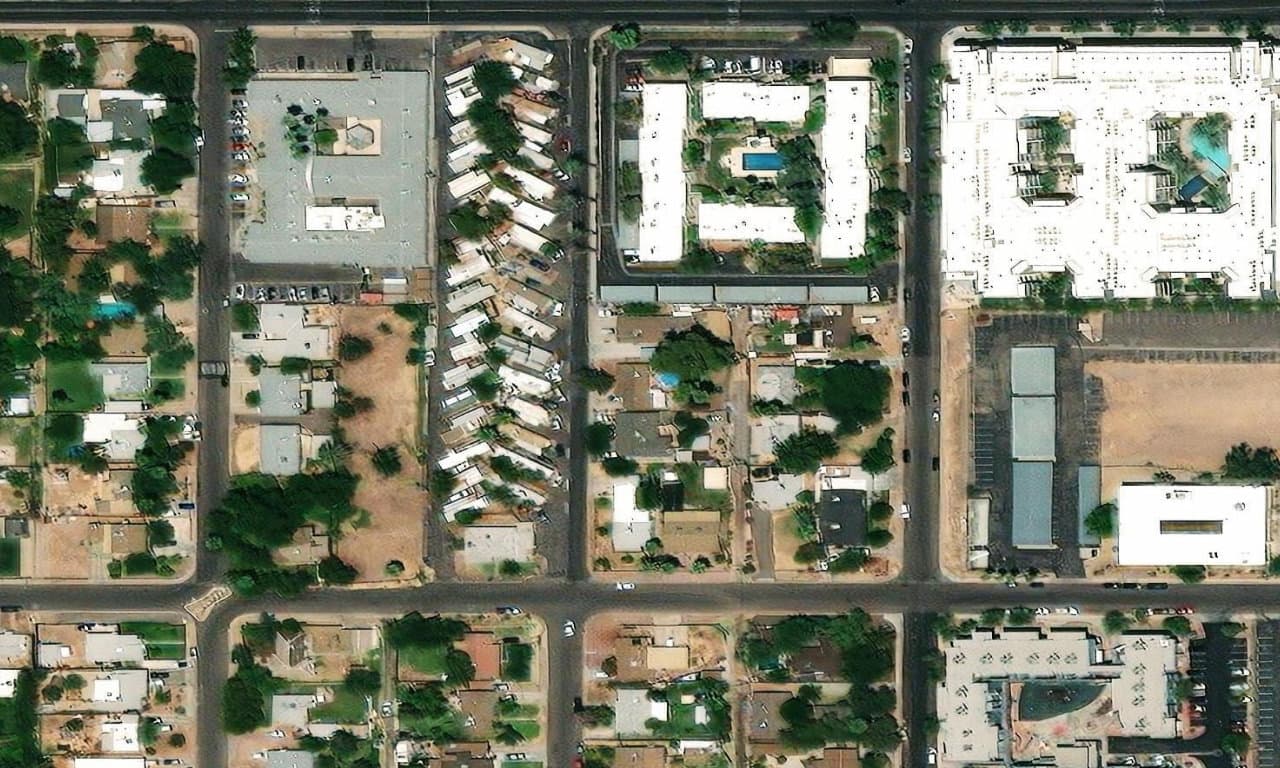 Aerial view centered on 4619 N 14TH PL PHOENIX, AZ 85014