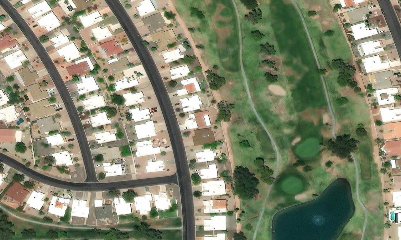 Aerial view centered on 9430 E SUN LAKES BLVD N SUN LAKES, AZ 85248