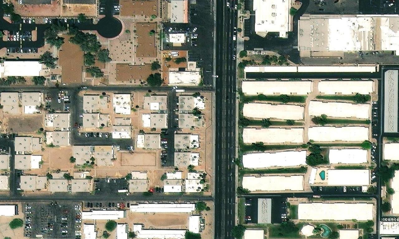 Aerial view centered on 2638 N 43RD AVE 4A PHOENIX, AZ 85009