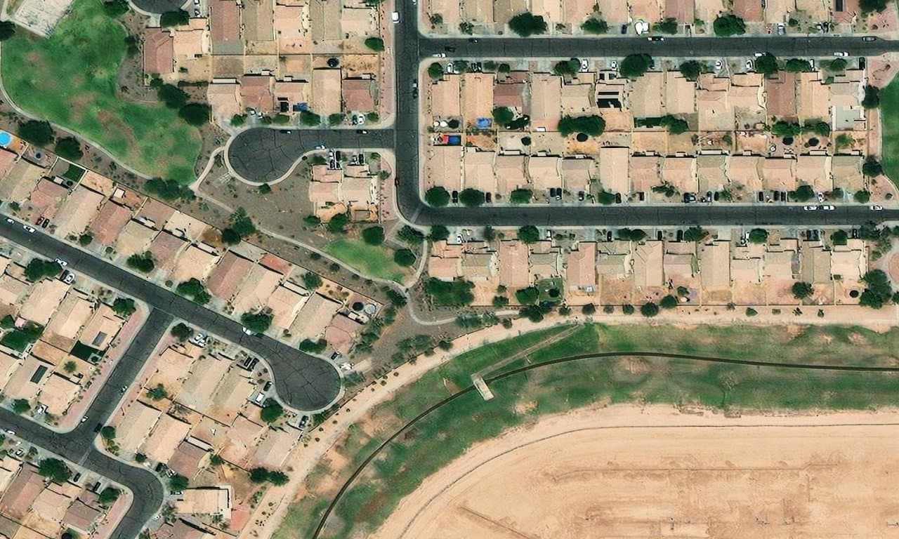 Aerial view centered on 5259 W MALDONADO RD LAVEEN, AZ 85339