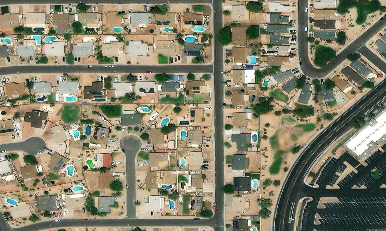 Aerial view centered on 17244 N 29TH AVE PHOENIX, AZ 85053