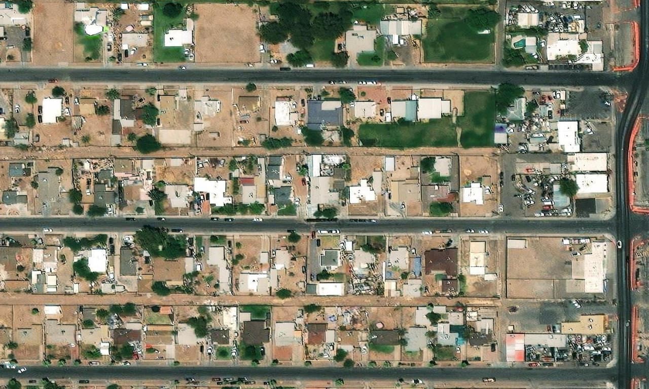 Aerial view centered on 44 W SOUTHGATE AVE PHOENIX, AZ 85041
