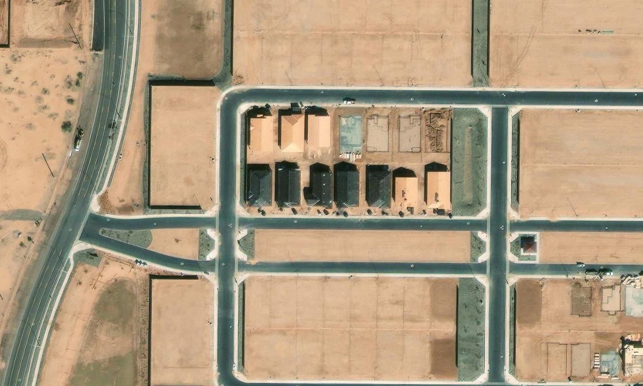Aerial view centered on 11236 E UPTON AVE MESA, AZ 85212