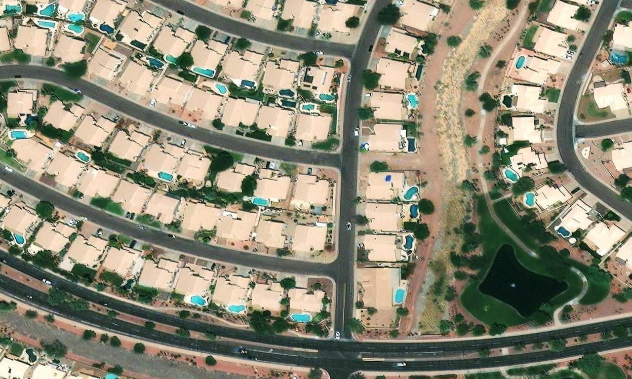 Aerial view centered on 2753 E SOUTH FORK DR PHOENIX, AZ 85048
