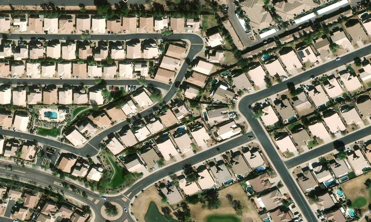 Aerial view centered on 2125 S COMPTON MESA, AZ 85209