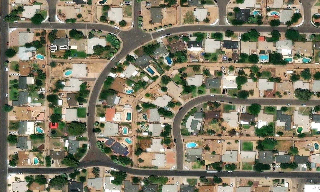 Aerial view centered on 5548 N 9TH AVE PHOENIX, AZ 85013