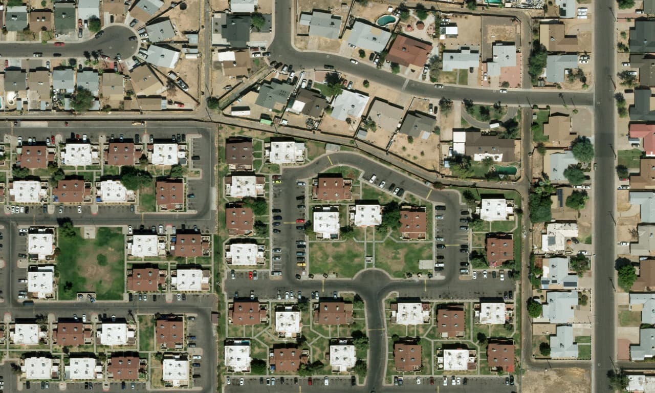 Aerial view centered on 5047 N 40TH AVE PHOENIX, AZ 85019