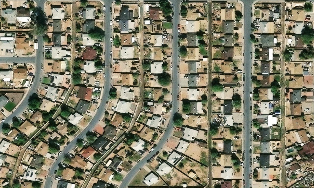 Aerial view centered on 4418 N 49TH DR PHOENIX, AZ 85031