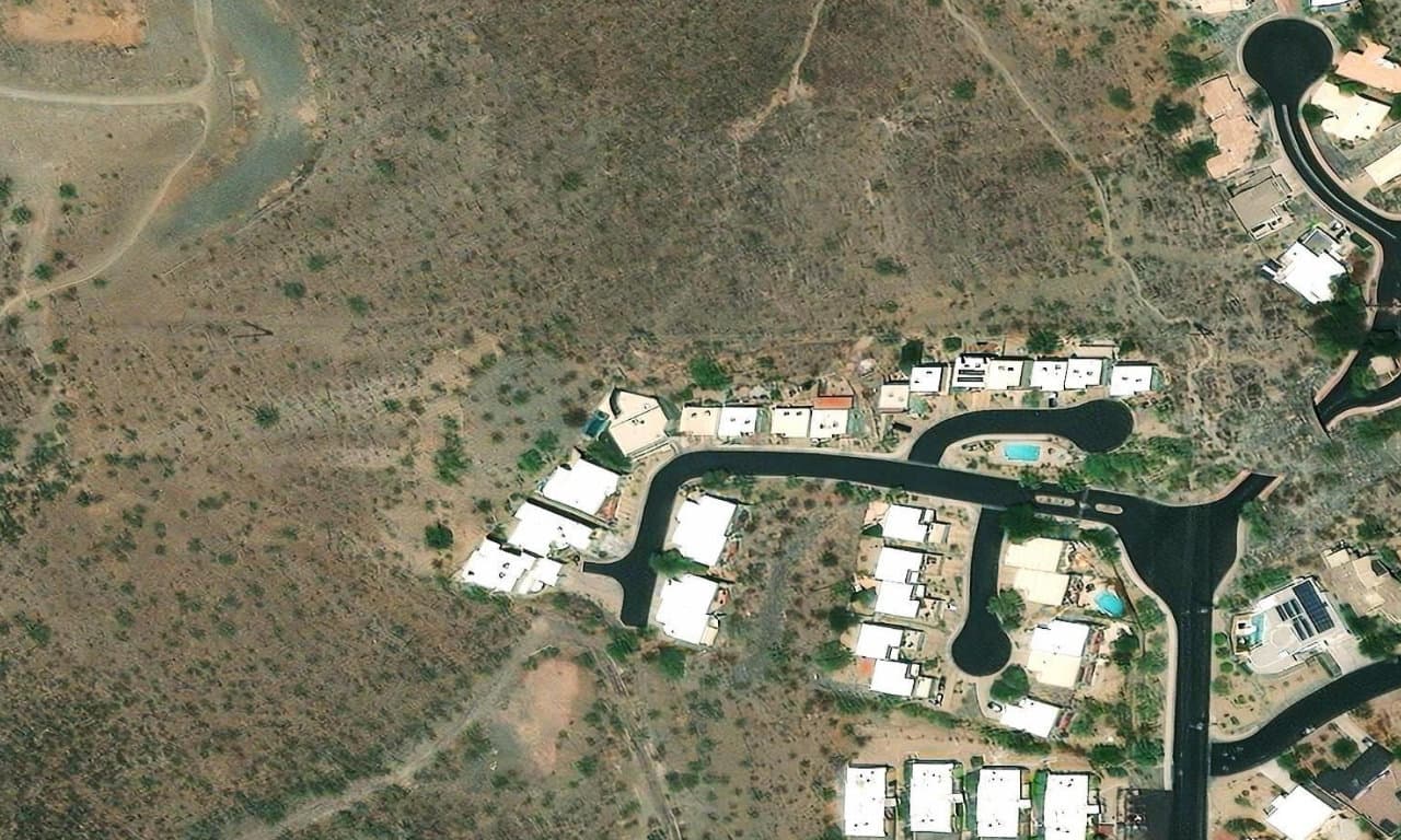 Aerial view centered on 44 W FOOTHILL DR PHOENIX, AZ 85021