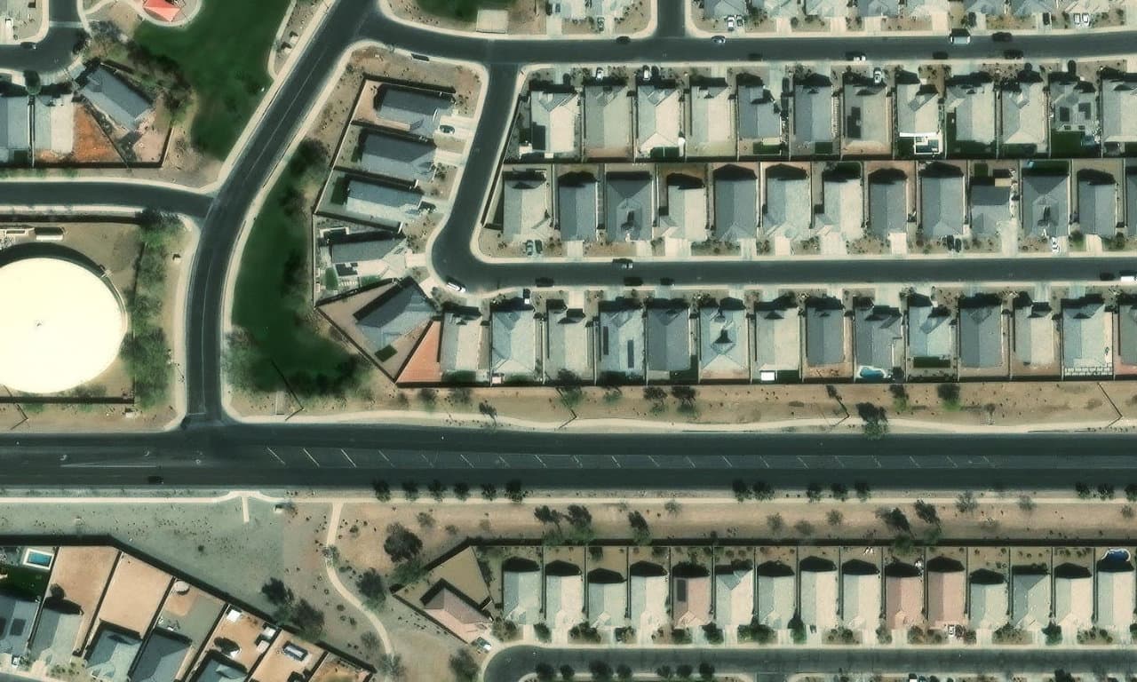 Aerial view centered on 37847 W SAN SISTO AVE MARICOPA, AZ 85138