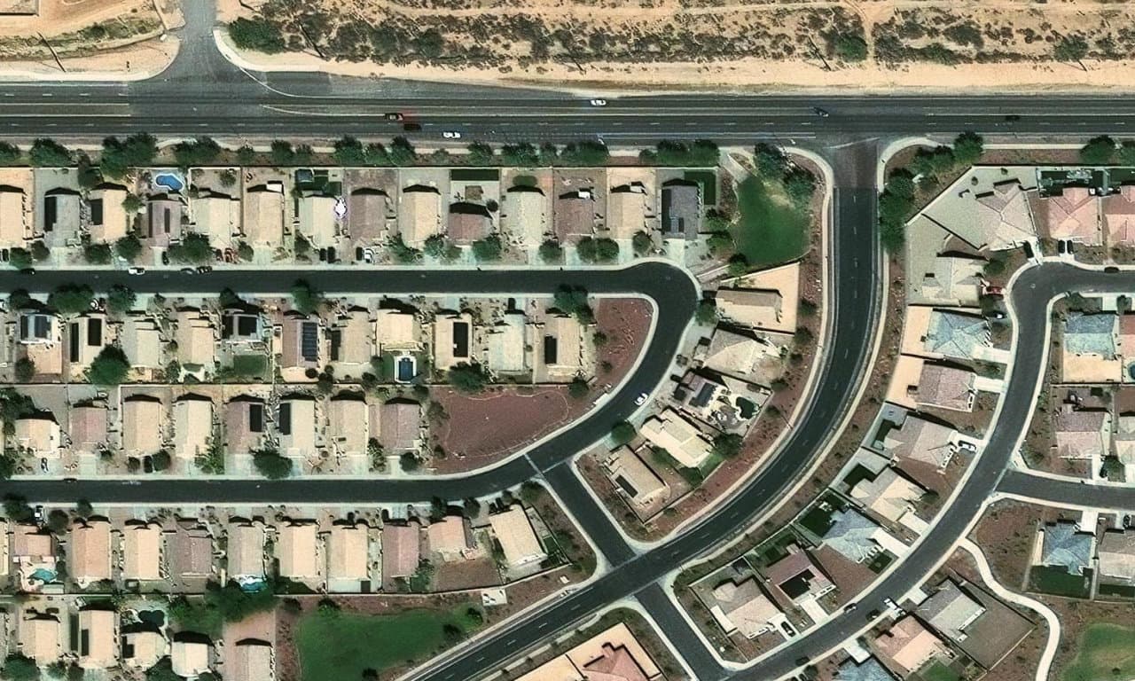 Aerial view centered on 1377 E LINDA DR CASA GRANDE, AZ 85122